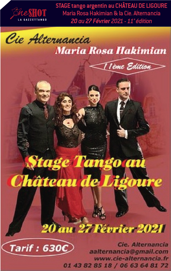 Stage tango argentin au Château de Ligoure